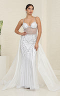 Wholesale Engagement Dress Sweetheart Beaded Bridal Gown By LA8126 - WHITE - Dress LA Merchandise