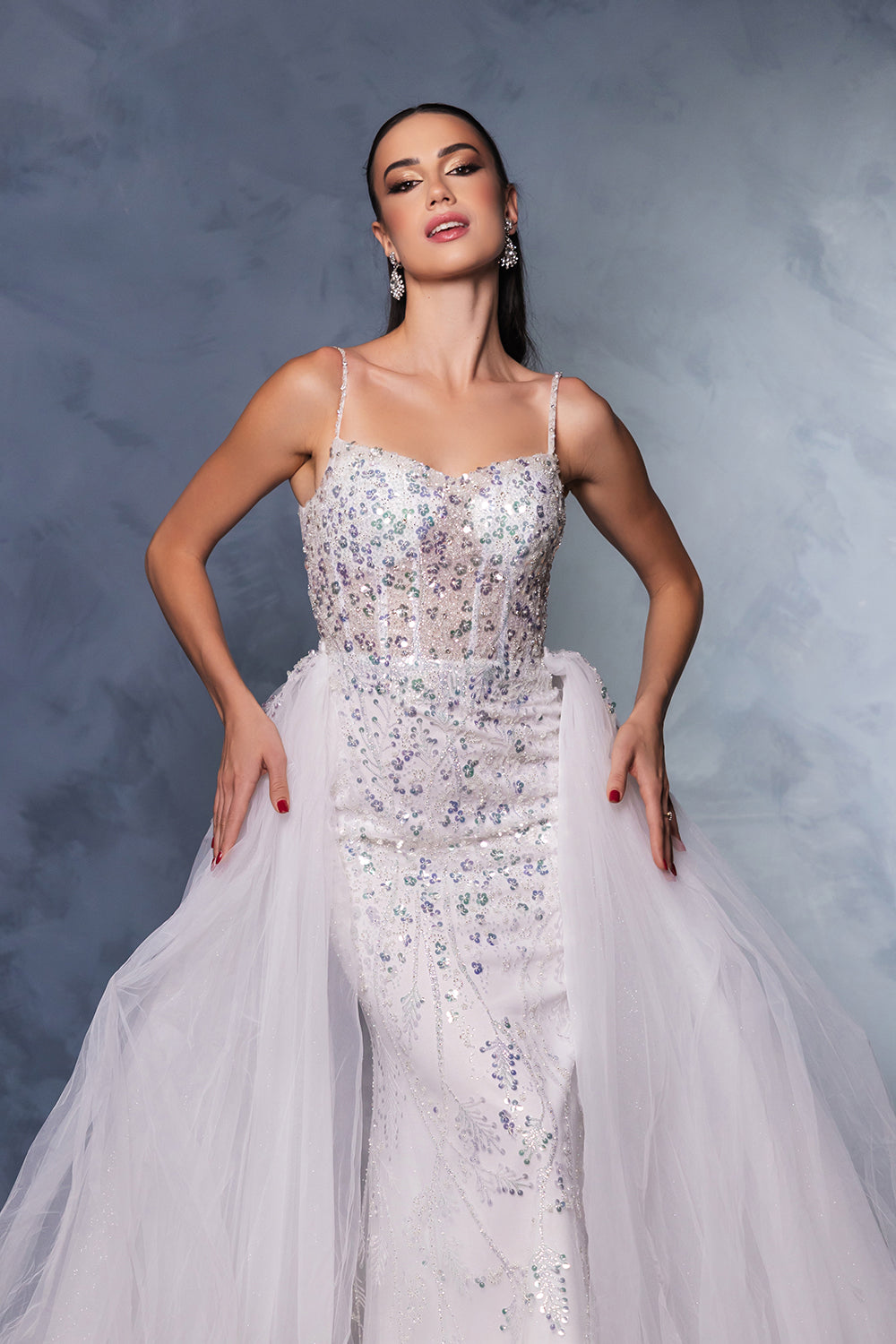 Wholesale Wedding Dress Sleeveless Beaded Bridal Gown By LA8146 - - Dress LA Merchandise