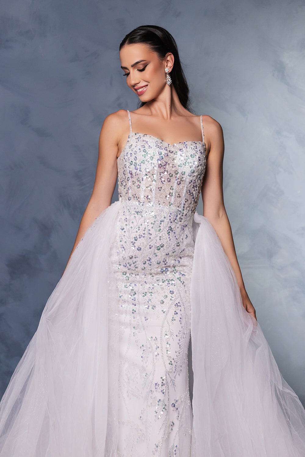Wholesale Wedding Dress Sleeveless Beaded Bridal Gown By LA8146 - - Dress LA Merchandise