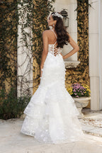 Wholesale Wedding Dress Plunging V-Neck Sequin Bridal Gown By LA8148 - - Dress LA Merchandise