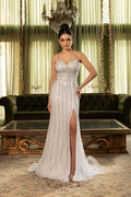 Wholesale Wedding Dress Sweetheart Beaded Sheath Gala Gown By LA8169 - WHITE - Dress LA Merchandise