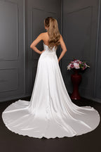 Wholesale Strapless Sweetheart Satin Mermaid Wedding Bridal Gown with Sweep Train by LA8238 - - Wedding Dress LA Merchandise