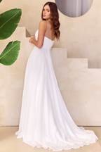 Wholesale Bridal Dress Sleeveless Illusion A-Line Gown By LAA3023 - - Dress LAA