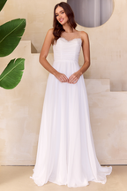 Wholesale Bridal Dress Sleeveless Illusion A-Line Gown By LAA3023 - - Dress LAA