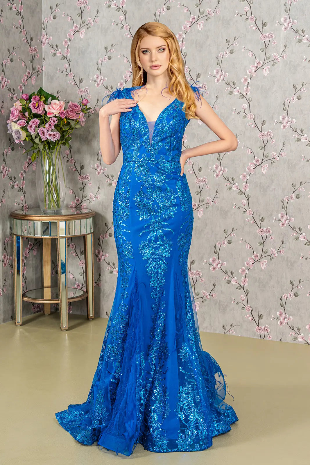 Red Carpet Formal Dress - LAS1983 - ROYAL BLUE - LAS