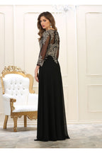 LA Merchandise LA1549 Plus Size Formal Evening Mother of Bride Gown - - LA Merchandise