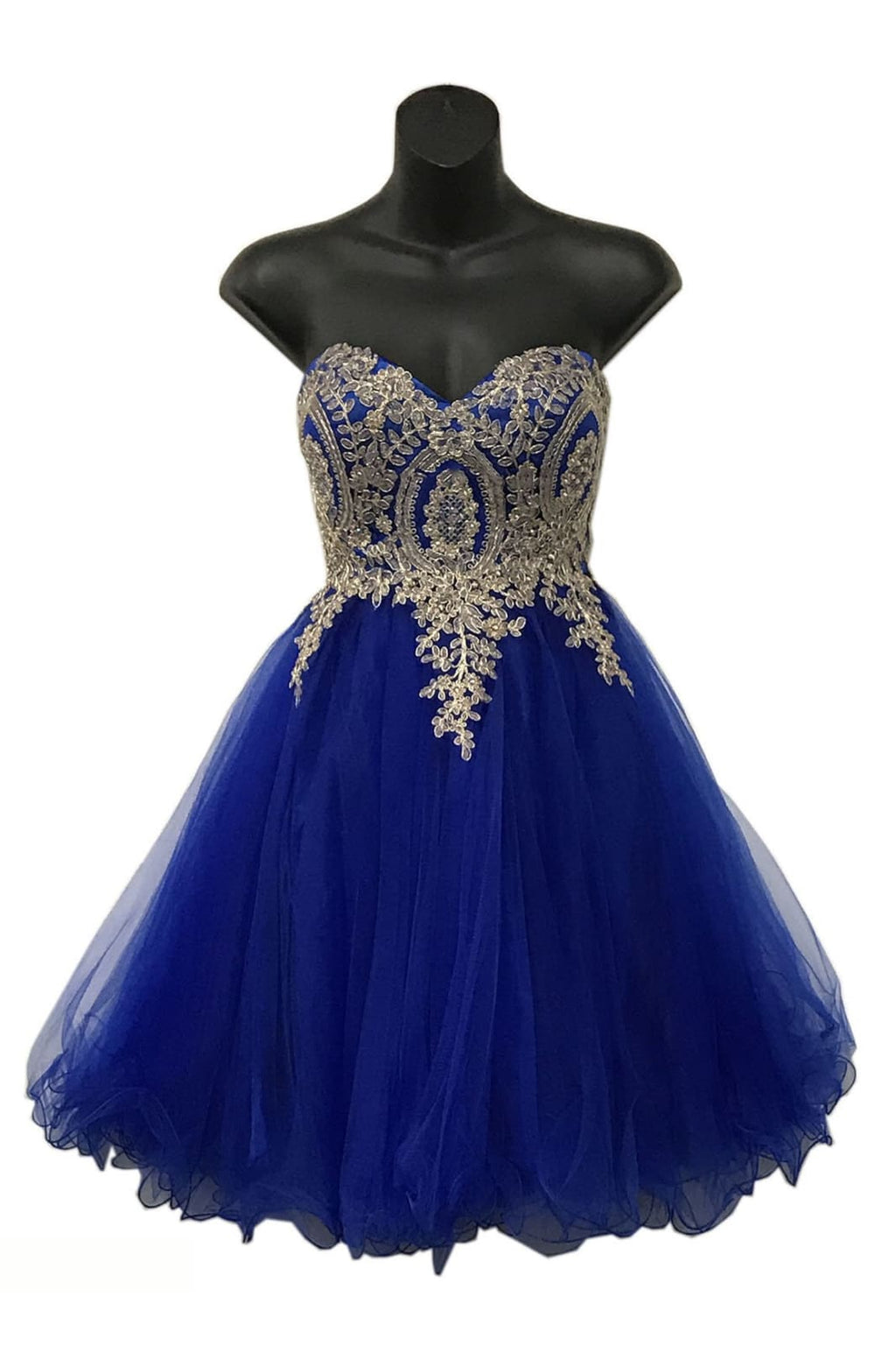 La Merchandise LA1414 Strapless Short Wholesale Homecoming Party Dress - ROYAL BLUE 12 - LA Merchandise