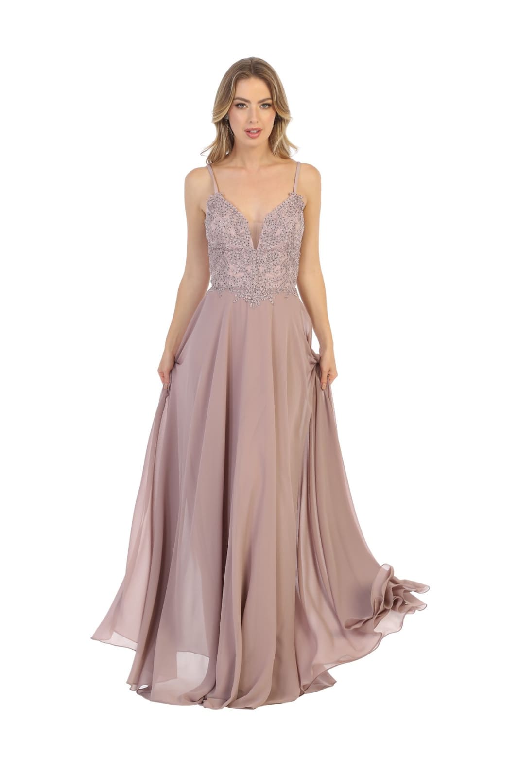 Long Prom Dress LA1750 - Mauve - Dress LA Merchandise