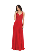 Long Prom Dress LA1750 - Red - Dress LA Merchandise