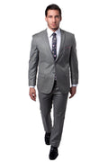 Mens Two Piece Ultra Slim Fit Sharkskin Suit - LA181SSA - EARTH TAN - Mens Suits LA Suits