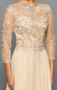 Long Sleeve Mother Of The Bride Dress - LADK302 - - LAD