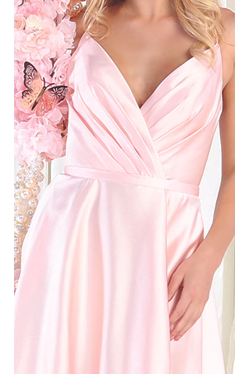Lace Up Cocktail Dress W/ Pockets - LA1882 - - LA Merchandise