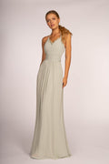 Long Bridesmaids Classy Dress - LAS2606 - SAGE - LAS