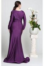 LA Merchandise LA1530 Wholesale V Neck Long Sleeve Bridesmaids Dresses - - LA Merchandise