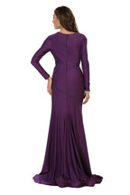 LA Merchandise LA1530 Wholesale V Neck Long Sleeve Bridesmaids Dresses - - LA Merchandise