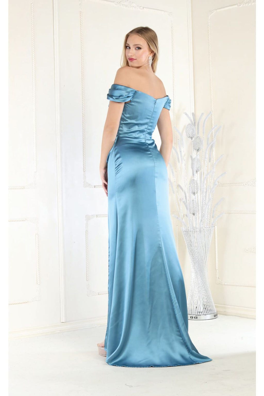 LA Merchandise LA1997 V-neck Bridesmaids Long Dress - - Dress LA Merchandise