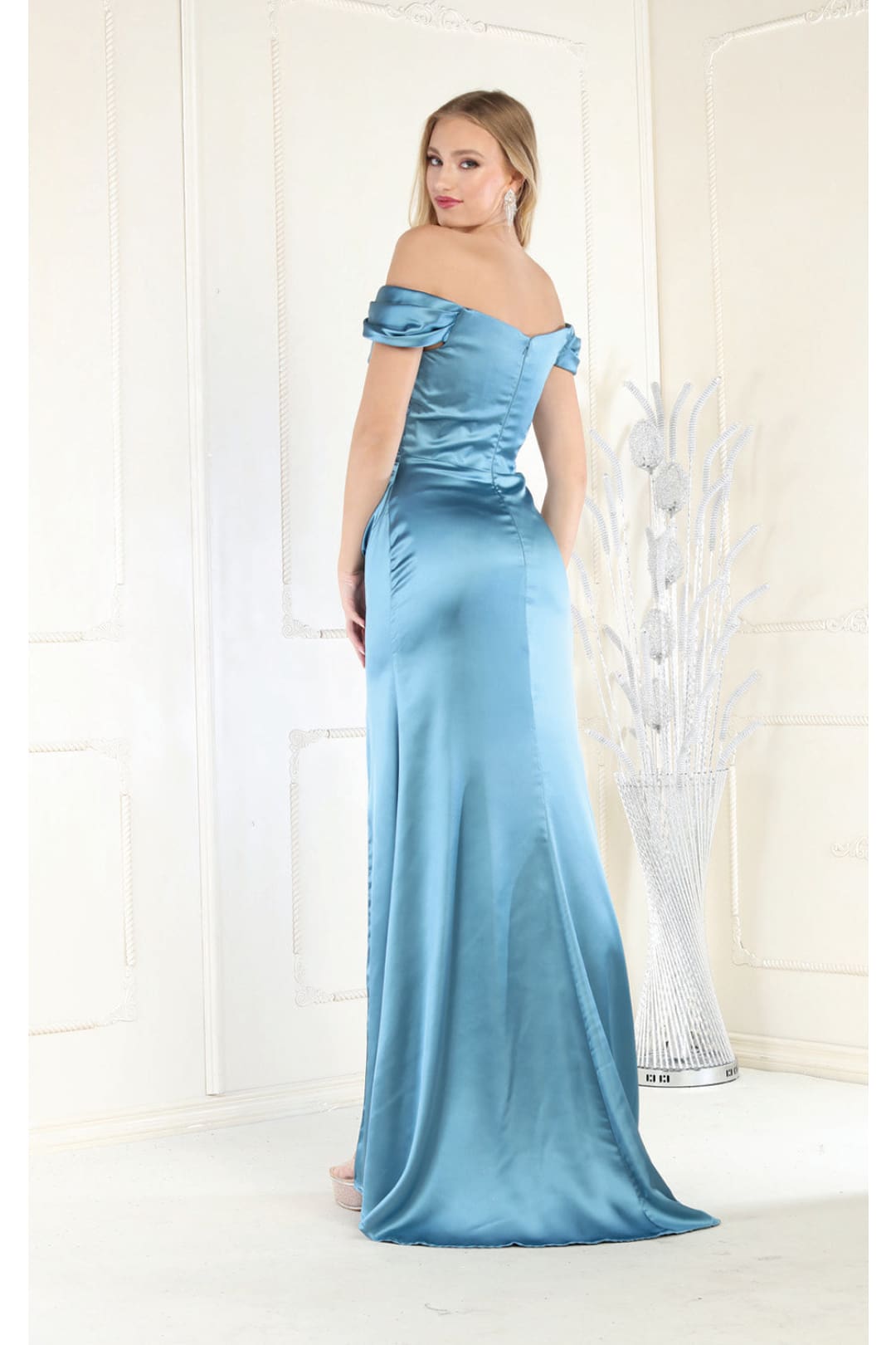 LA Merchandise LA1997 V-neck Bridesmaids Long Dress - - Dress LA Merchandise