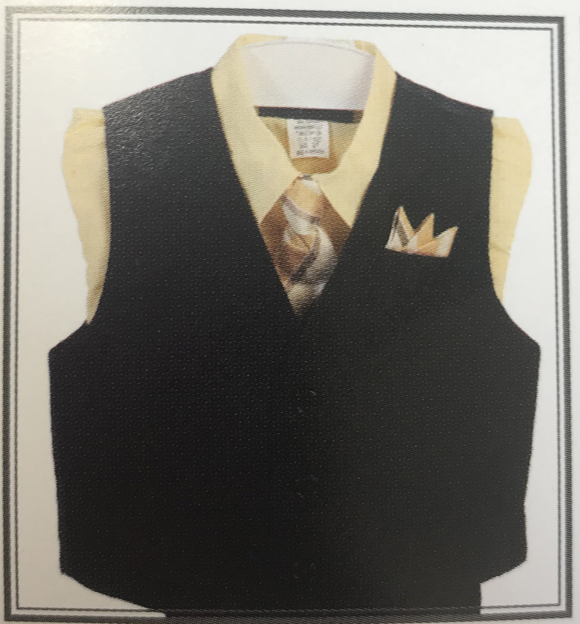 LA Merchandise LADBG688 Classy Kids Pin Striped Suit With Matching Set - YELLOW - Boys suits LA Merchandise