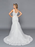 LA Merchandise LADK439 Corset Back Wedding Embroidered Bridal Dress - - Dresses LA Merchandise