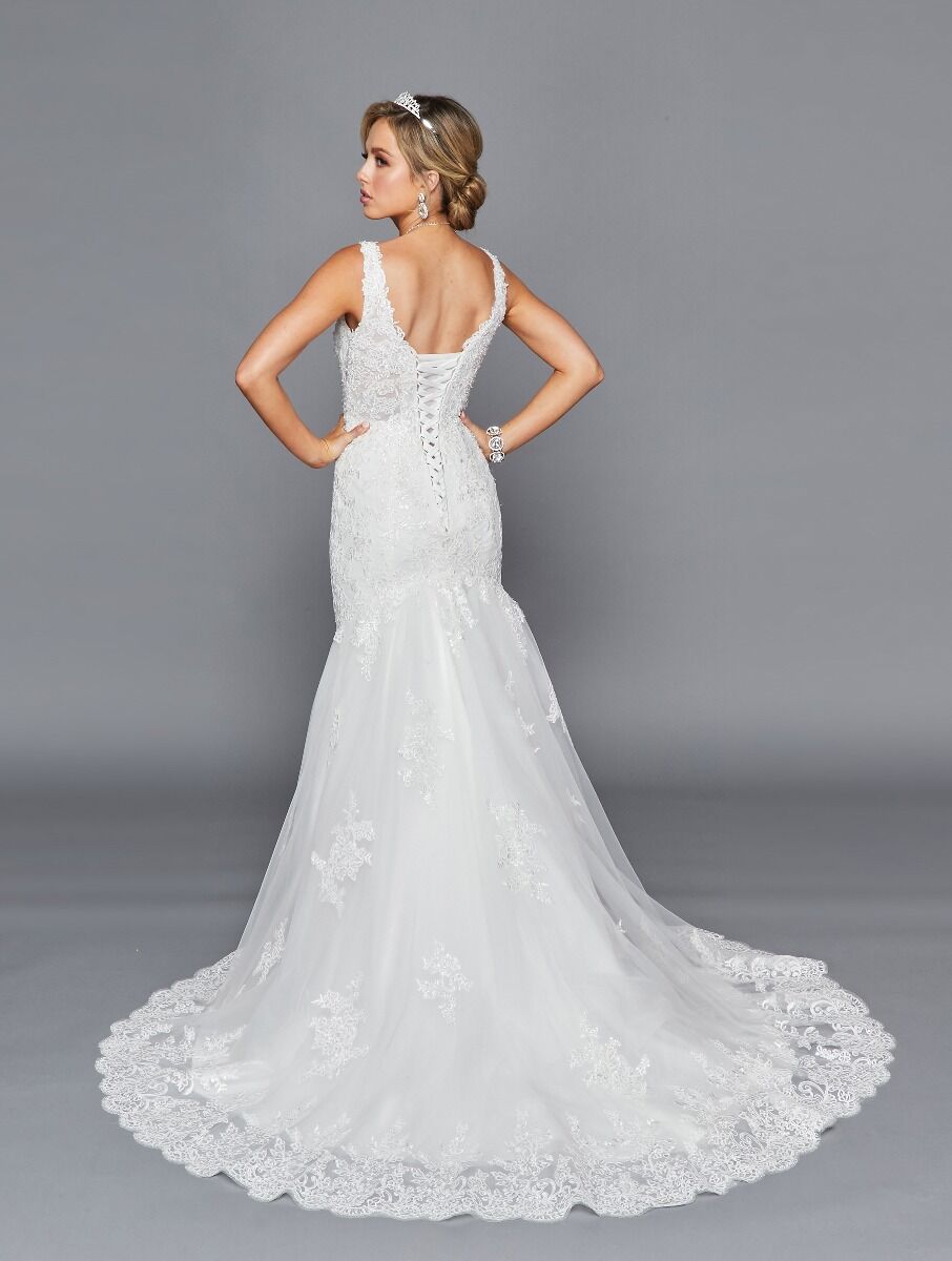 LA Merchandise LADK439 Corset Back Wedding Embroidered Bridal Dress - - Dresses LA Merchandise
