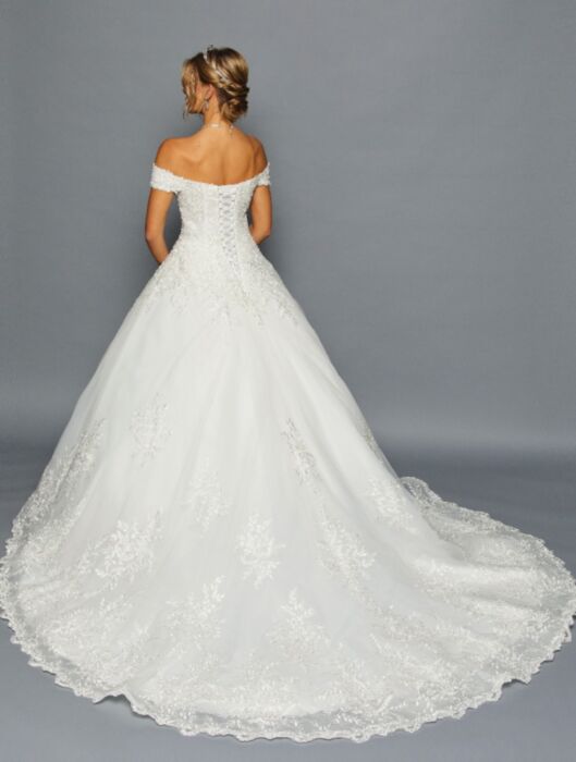 LA Merchandise LADK458 Off Shoulder Wedding Reception Ball Gown - - Dresses LA Merchandise