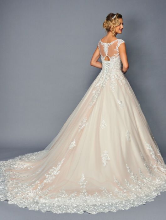 LA Merchandise LADK474 Embroidered Wedding Ball Gown - - Dresses LA Merchandise