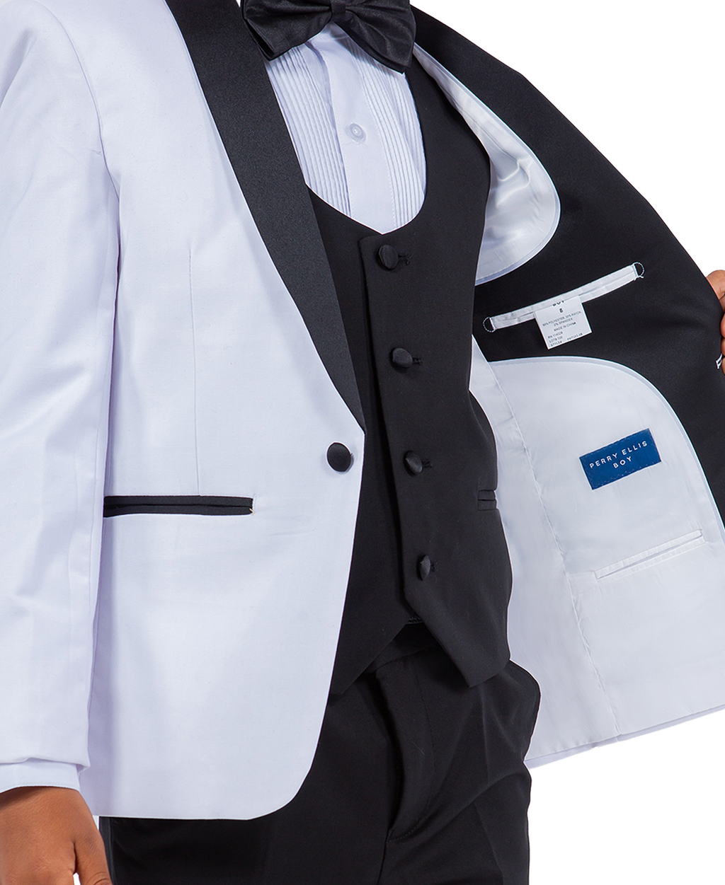LA Merchandise LAGSAPBT283 5 pc Two Toned Boys Perry Ellis Tuxedo Suit - - Boys suits LA Suits