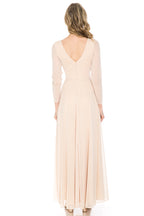 La Merchandise Simple Long Sleeve Modest Bridesmaids Dress- LN5234 - - LA Merchandise