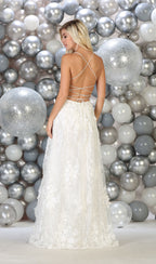 La Merchandise LA7738 Sexy Open Back floral dress with high front slit - - LA Merchandise