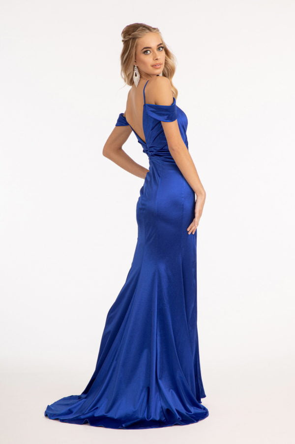 La Merchandise LAS3060 Satin Simple Formal Evening Gown - - Dresses LAS