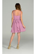 La Merchandise LAY7006 Short Simple Chiffon Bridesmaids Dresses - - LA Merchandise