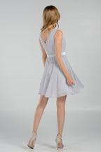 La Merchandise LAY7290 Sleeveless short chiffon bridesmaid Party dress - - LA Merchandise