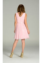 La Merchandise LAY7290 Sleeveless short chiffon bridesmaid Party dress - - LA Merchandise