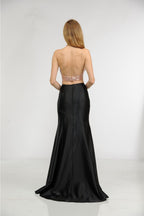 La Merchandise LAY8294 2 Piece Set Halter sequins top & long skirt - - LA Merchandise