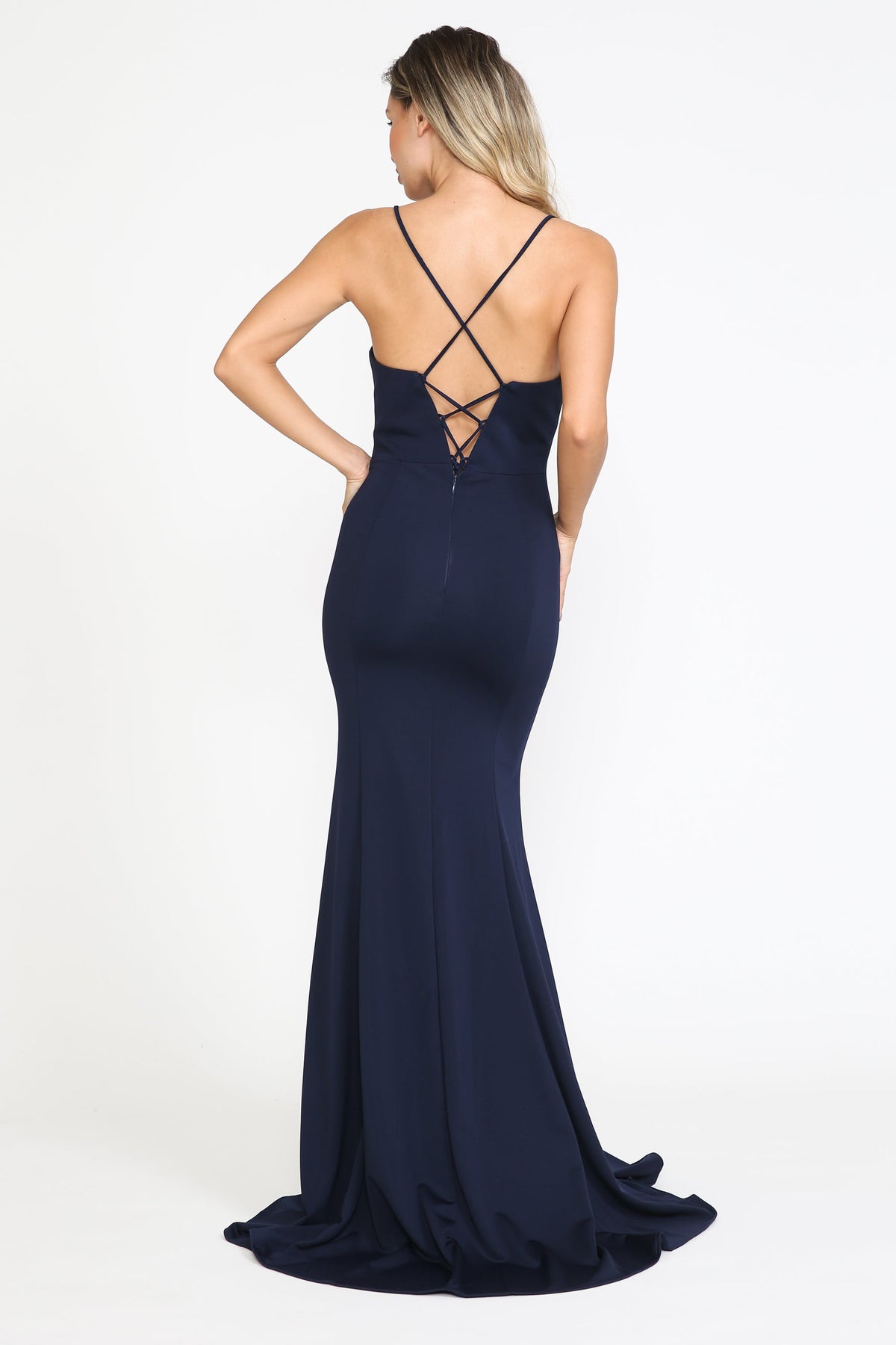 La Merchandise LAY8376 Spaghetti Strap Mermaid Simple Bridesmaid Dress - - LAY