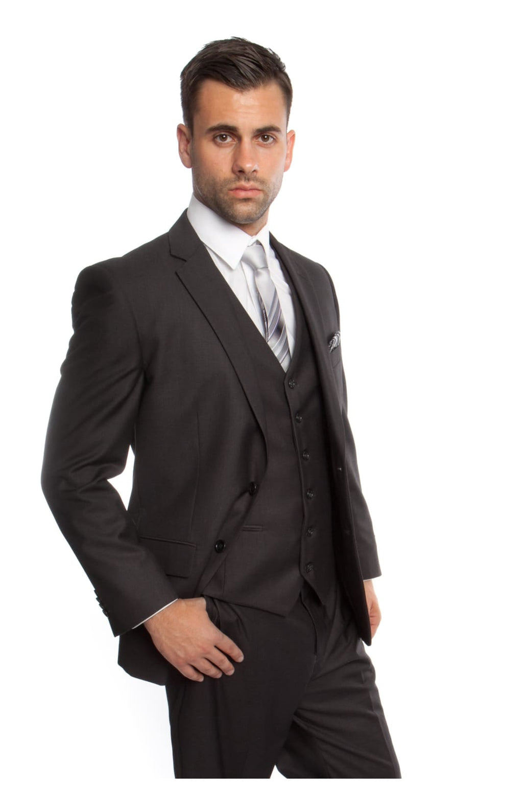 Modern Fit Suit LAM302SA - NAVY - 02 - Mens Suits LA Suits