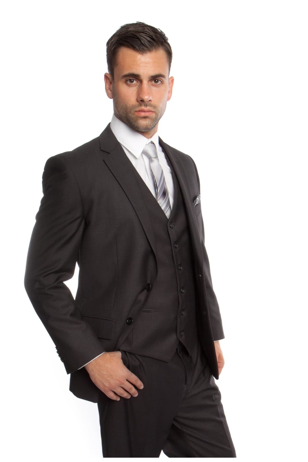 Modern Fit Suit LAM302SA - NAVY - 02 - Mens Suits LA Suits