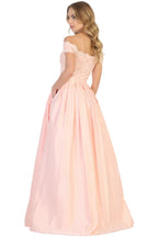 Off Shoulder Evening Gown with Pockets - LA1762 - - LA Merchandise