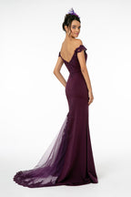 Off The Shoulder Formal Gown - LAS2958 - - LA Merchandise