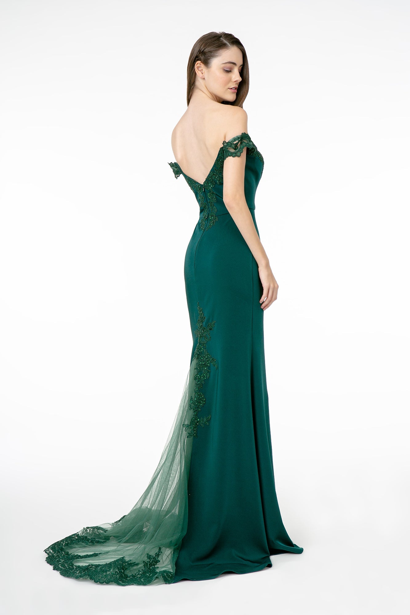 Off The Shoulder Formal Gown - LAS2958 - - LA Merchandise