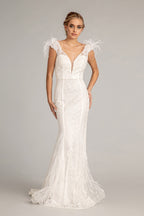 Red Carpet Formal Dress - LAS1983 - WHITE - LAS