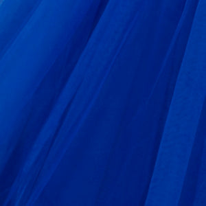 LA Merchandise LAZSCK321 Girls Sequin Applique V-Neck Glitter Tulle A-Line Gown - Royal Blue - Girls Formal Dresses LAZ