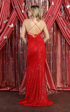 Sequined Prom Long Dress & Plus Size - LA7852 - - LA Merchandise
