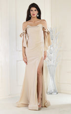 La Merchandise LA1858 Bow Tie Straps Bridesmaids Wholesale Gowns - - LA Merchandise