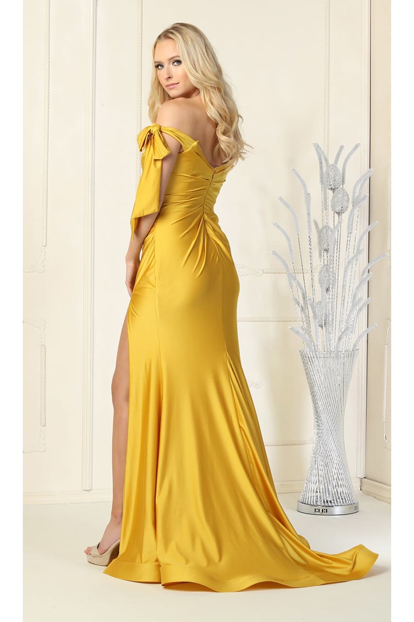 La Merchandise LA1858 Bow Tie Straps Bridesmaids Wholesale Gowns - - LA Merchandise