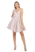 Shimmering Cocktail Dress - LA1777 - PINK - LA Merchandise