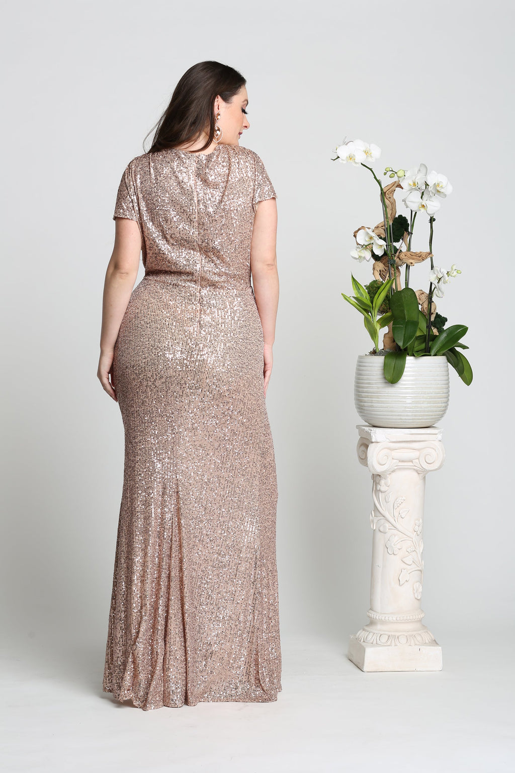 Shimmering Long Formal Dress & Plus Size - LA7794 - - LA Merchandise