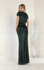 Shimmering Long Formal Dress & Plus Size - LA7794 - - LA Merchandise