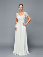 Short Sleeve Mother Of The Bride - LADK308 - OFF WHITE - LADK