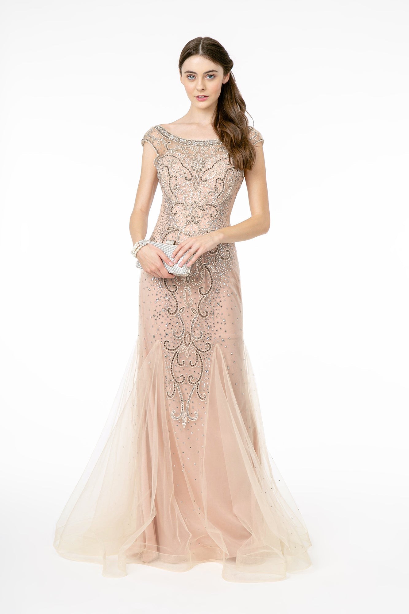 Special Occasion Gown - LAS2945 - BLUSH - LA Merchandise